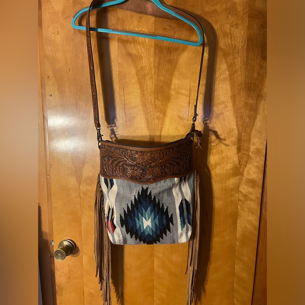 COPY - American Darling Saddle Blanket Crossbody Purse, used often but in good …